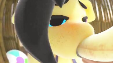 "Our vacation JUST started and Itzspecky is ALREADY having fun! 0w0"