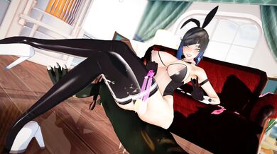 'Kinky Sex with a Horny Rabbit-Eared Maid in Naughty Lingerie!'