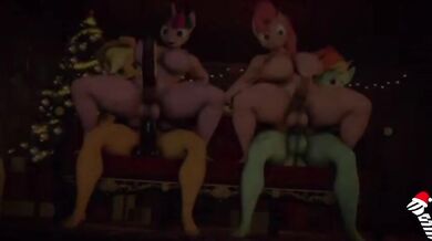 "Sexy Santa Gifts Her Screwing Elf Suit!"