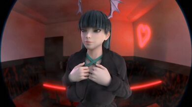"Morrigan Aensland Rides the Ranch in the Cowgirl Position"