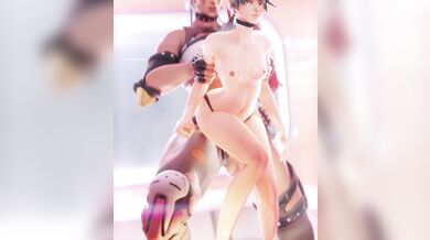 'Kira and Junkrat's Steamy Encounter in the Queen's Room - Overwatch Hentai'