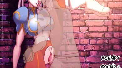 Hentai Porn - Chun Li and Street Fighter in the Wild!