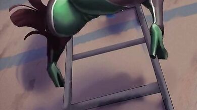 "Eve's Ass Jiggles in the Ladder Devilhs"