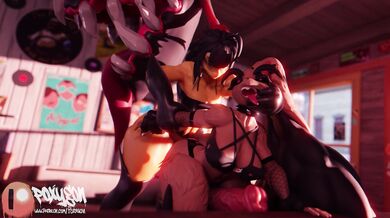 'Mawile and Lopunny - Filling Up with Pleasure (Clothing Optional)'