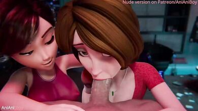 'Stiffy Moms and Sexy Teens - Double Fuck with Cassandra and Helen! (Animated Release)'