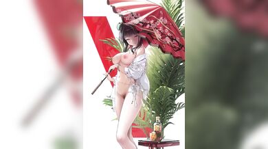 The blooming Sakura flowers in summer mod.