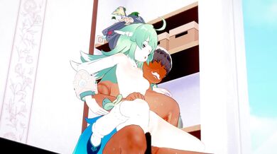 'Busty Babe in Black Lingerie Has Wild Sex on the Bed'