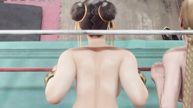 'Thrusting and Grinding with Cammy and Chun-Li - All Angles (Bewyx)'