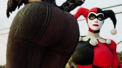 Hentai Booty Fetishists, Harley and Talia, Are Fulfilled by Kishi3D!