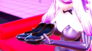 "Twerk Queen and Her Dancing Friends Get Cummed on by Huge Bukkake Crowd in MMD Animation"