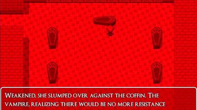 "Unleashing the Bloodlust: Crimson Veil Vampire Hunter Coffin Trap"