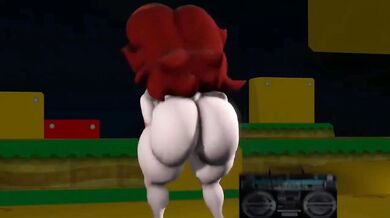 Hey guys, watch me play Mario 3D Land with my girlfriend who's twerking all over the place!