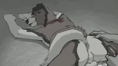 'Mighty stallions and bitches in the stable - A gay goat fucks doggy style with his furry friend.'