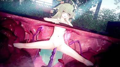 'Hot and Horny Huohuo gets Tangled up in Tentacle Sex with a Steamy Green Tea'