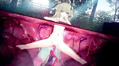 'Hot and Horny Huohuo gets Tangled up in Tentacle Sex with a Steamy Green Tea'