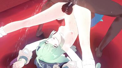 "Horny Hentai Housewife Takes on Two Cocks in Kinky Threesome with Her Best Friend Silvia"