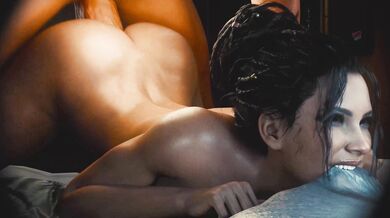 Rewritten as: 'Pamela Palmer Pleasures Herself on Bed in the Saga of Osiris'