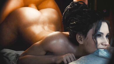 Rewritten as: 'Pamela Palmer Pleasures Herself on Bed in the Saga of Osiris'