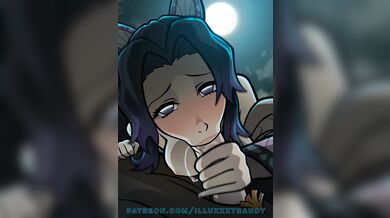 "Illusions of Love: Kochou Shinobu's Blowjob Artistry with Agatsuma and Zenitsu."