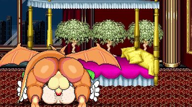 "Wario's Big Mouth Lands Him in a Hot Mess with Charizard's Cock!"