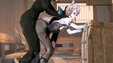 "Sexy secretary Lynette X Hilichurl's dirty office affair"