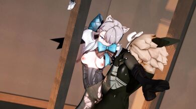 "Sexy secretary Lynette X Hilichurl's dirty office affair"