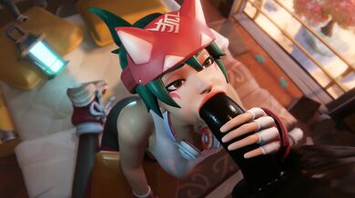"Kiriko and her BBC lover devouring a beautiful blowjob"