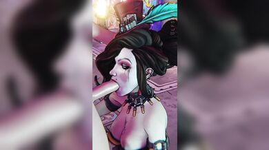 'Hardcore Mom Moxxi's Fellatio Skills 3D Cock Shots'