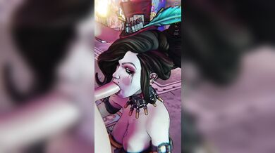 'Hardcore Mom Moxxi's Fellatio Skills 3D Cock Shots'