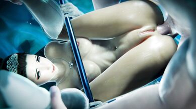 'Yuna Gets Double-Teamed by Vampire Brides in an Anal Piledriver'