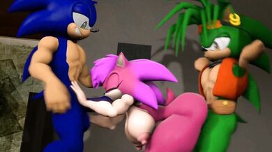 "Sexy Chef Mistress Sonia Sandwiches her Lusty Apprentices"