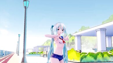 "A Slice of Life with Miku and Apple Pie"
