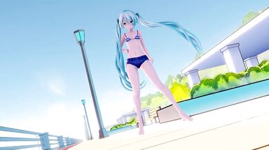 "A Slice of Life with Miku and Apple Pie"