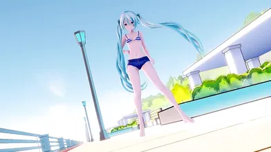 A Slice of Life with Miku and Apple Pie