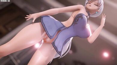 "RWBY Weiss Busty Dancing (Number 9)".