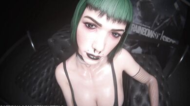 "Dark Elf Ela Bosak from Rainbow Six Siege, Taking on Her Enemies with a Steely Gaze and Hardcore Focus!"