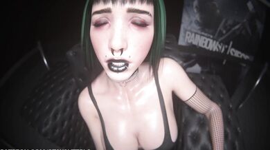 "Dark Elf Ela Bosak from Rainbow Six Siege, Taking on Her Enemies with a Steely Gaze and Hardcore Focus!"