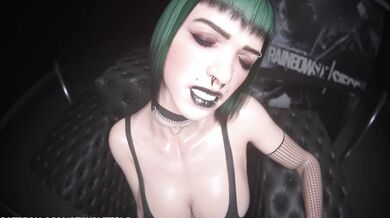 "Dark Elf Ela Bosak from Rainbow Six Siege, Taking on Her Enemies with a Steely Gaze and Hardcore Focus!"