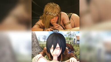 'A Queen and a Princess Battle for Sexual Supremacy with Mikasa as the Ultimate Prize'