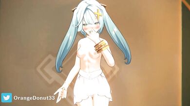 'The Sexy Adventures of Faruzan and Aether, with Orange Donut 33'