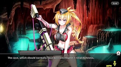 A beach warrior named Donna Burroughs (from the English-translated Taimanin RPGX) sets out on an adventure to find the ultimate power.