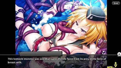 A beach warrior named Donna Burroughs (from the English-translated Taimanin RPGX) sets out on an adventure to find the ultimate power.