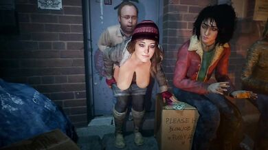 'Yellowbee and her friends help feed some of the homeless population in Los Santos.'