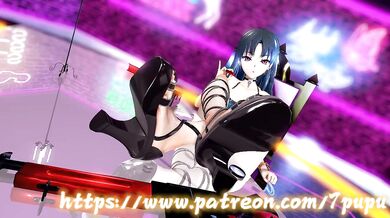 'Pantyhose-loving teacher Mrs. Horikita and her young, busty student Suzune engage in some steamy lesbian sex!'