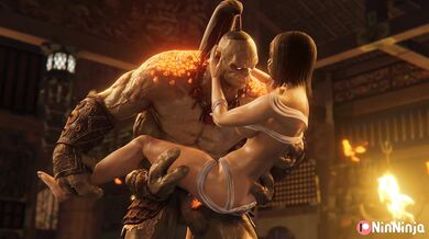 "Sexy Ninja Twin Sisters - Goro and Mileena"