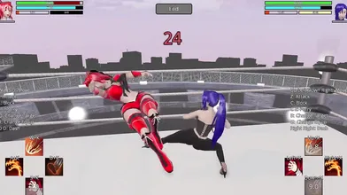 Watch as the fiery redhead Ellie takes on the devious LilNightmare in a fourth match of intense hentai action.