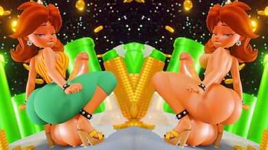 Daisy the Futa Twerks on Both Sides in This Hentai Video