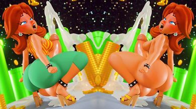 Daisy the Futa Twerks on Both Sides in This Hentai Video