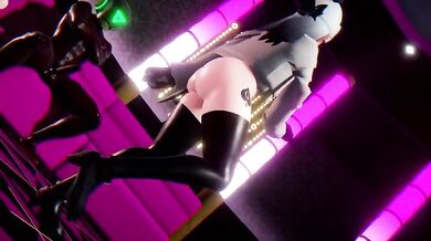 "Sexy Kayoko and her Pink Cat Love in the Shower"