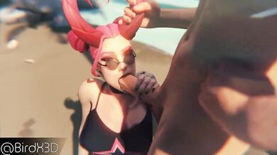 "One surfer's encounter with a sexy witch who gives him a magical blowjob, featuring X-rated 3D graphics."